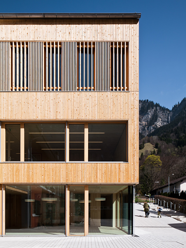 Gemeindehaus Innerbraz, Innerbraz, Klostertal, Johannes Nägele, Christian Flatscher, Architekturfotografie, Fotografie, Architekturphotographie, Photographie, Architektur, Vorarlberg